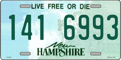 NH license plate 1416993