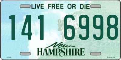NH license plate 1416998