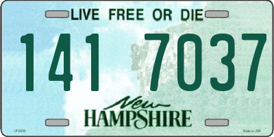 NH license plate 1417037