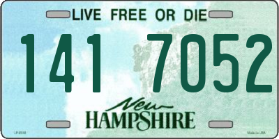 NH license plate 1417052