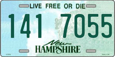 NH license plate 1417055