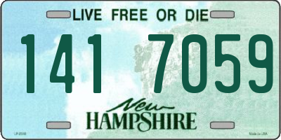 NH license plate 1417059