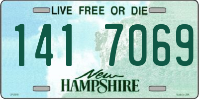 NH license plate 1417069