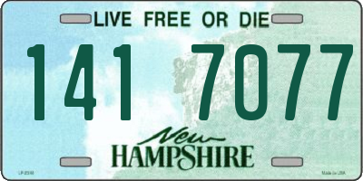 NH license plate 1417077