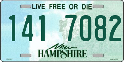 NH license plate 1417082