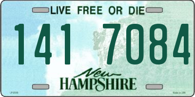 NH license plate 1417084