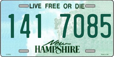 NH license plate 1417085