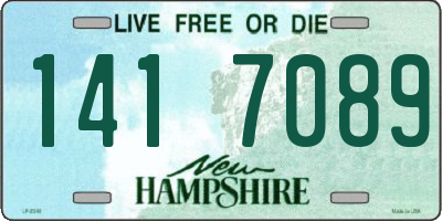 NH license plate 1417089