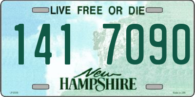 NH license plate 1417090