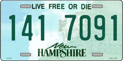 NH license plate 1417091
