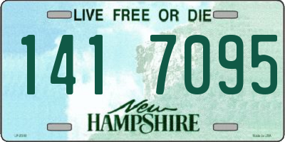NH license plate 1417095