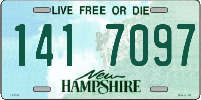NH license plate 1417097