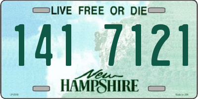 NH license plate 1417121