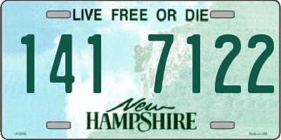 NH license plate 1417122