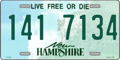 NH license plate 1417134