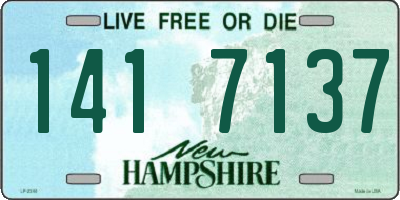NH license plate 1417137