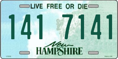 NH license plate 1417141