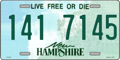 NH license plate 1417145