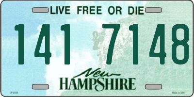 NH license plate 1417148