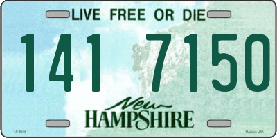 NH license plate 1417150