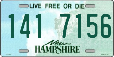 NH license plate 1417156