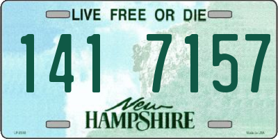 NH license plate 1417157