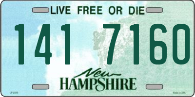 NH license plate 1417160