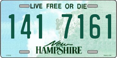 NH license plate 1417161