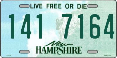 NH license plate 1417164