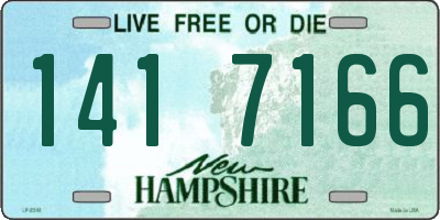 NH license plate 1417166