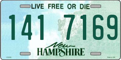NH license plate 1417169