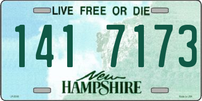 NH license plate 1417173