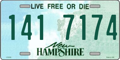 NH license plate 1417174