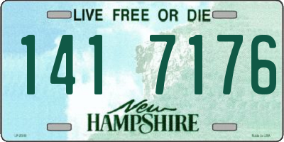 NH license plate 1417176