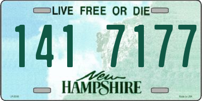 NH license plate 1417177
