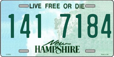 NH license plate 1417184