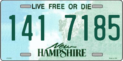NH license plate 1417185