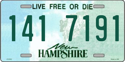 NH license plate 1417191