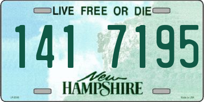 NH license plate 1417195