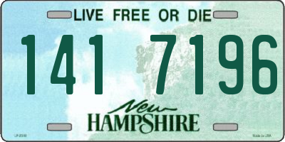 NH license plate 1417196