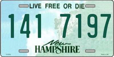 NH license plate 1417197