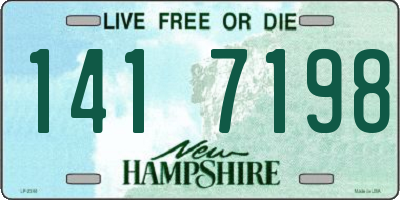 NH license plate 1417198
