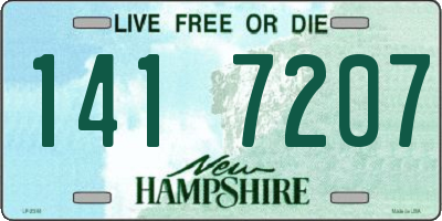 NH license plate 1417207