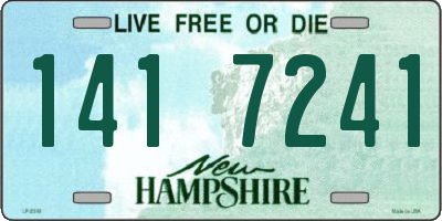 NH license plate 1417241