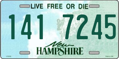 NH license plate 1417245