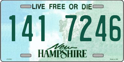 NH license plate 1417246
