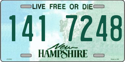 NH license plate 1417248