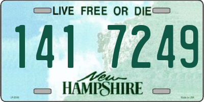NH license plate 1417249