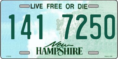 NH license plate 1417250