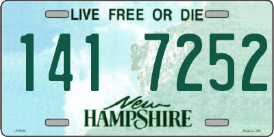 NH license plate 1417252